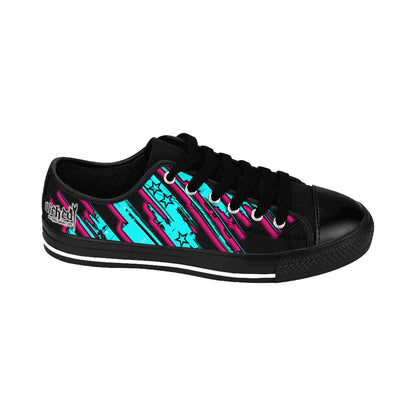 The Edge of Insanity / Teal/ Pink Black/ Women's Sneakers