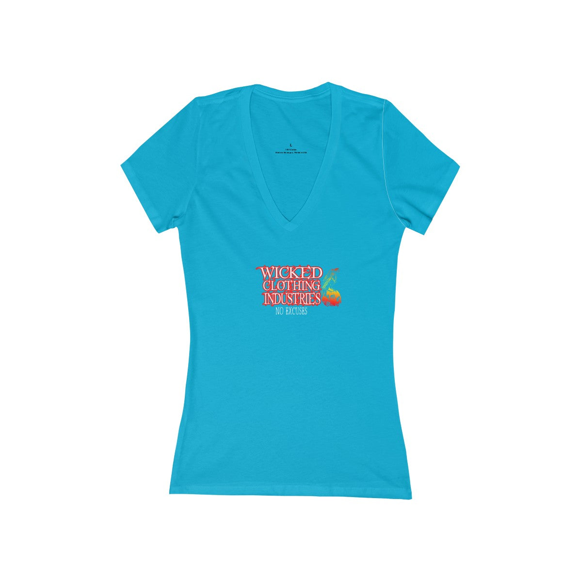 No Excuses/Women's Short Sleeve Deep V-Neck Tee