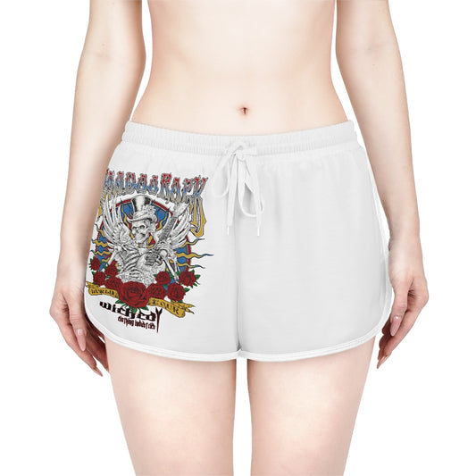 Voodoo Rock /Relaxed fit Shorts/White