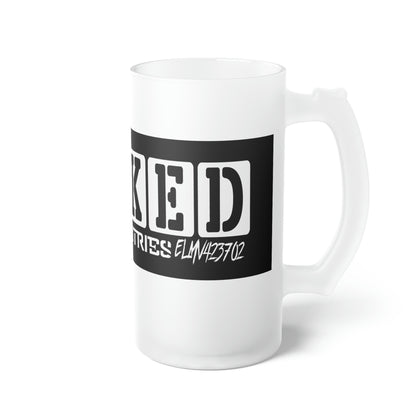 Wicked ELMV423702 Frosted Glass Beer Mug