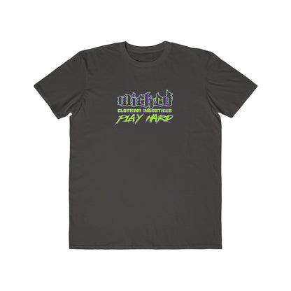 Play Hard/Neon Green, Purple/ Tee Shirt