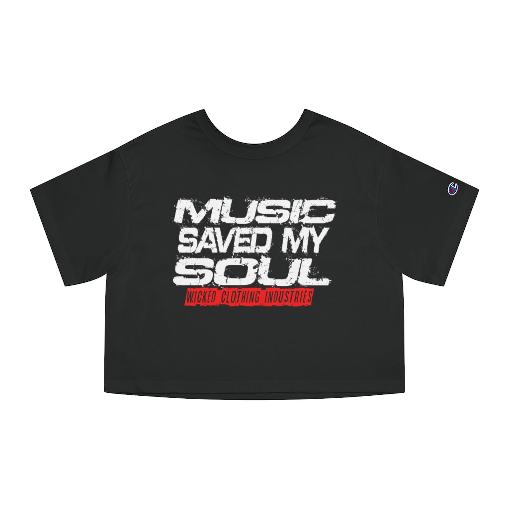 Music Saved My Soul Cropped T-Shirt
