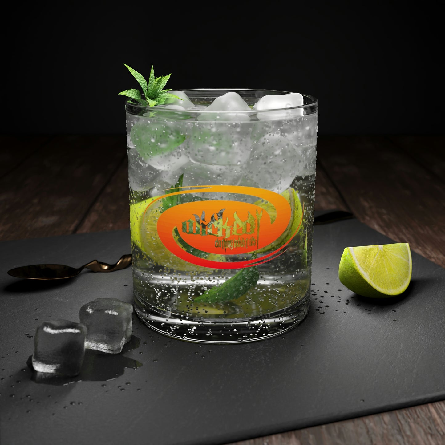 Hurricane Sunset Bar Glass