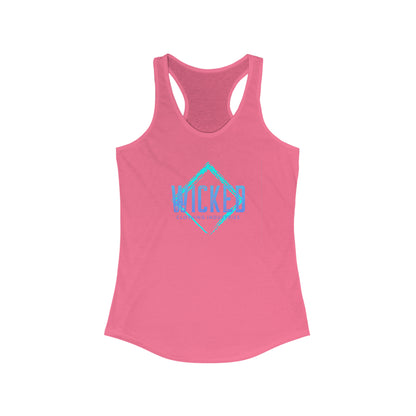 Faded Out Ocean/ Vintage Black /Racerback Tank Top