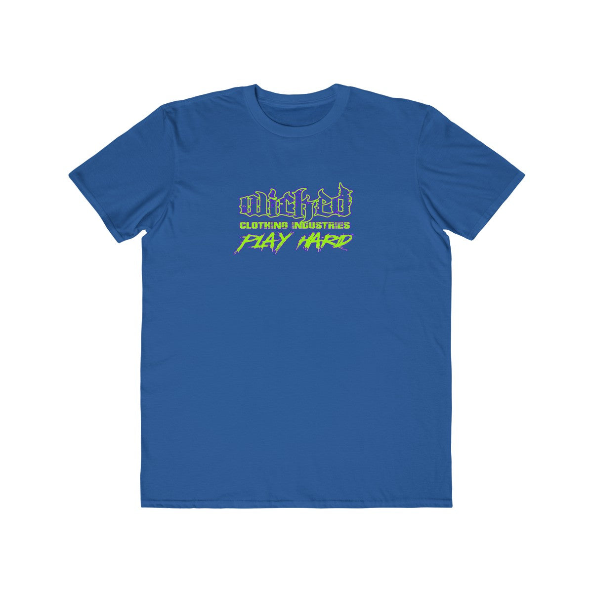 Play Hard/Neon Green, Purple/ Tee Shirt