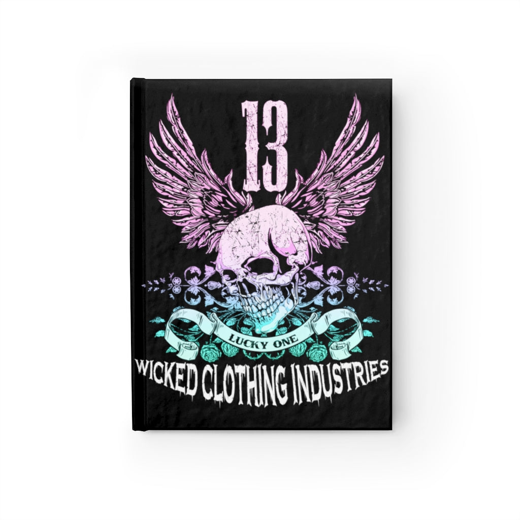 13 Lucky Day/ Teal Rose/ Black/Journal