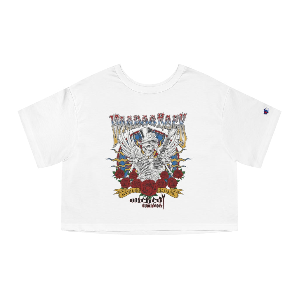 Voodoo Rock World Tour /Champion  Cropped Tee Shirt