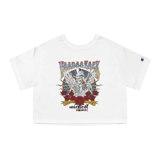 Voodoo Rock World Tour /Champion  Cropped Tee Shirt