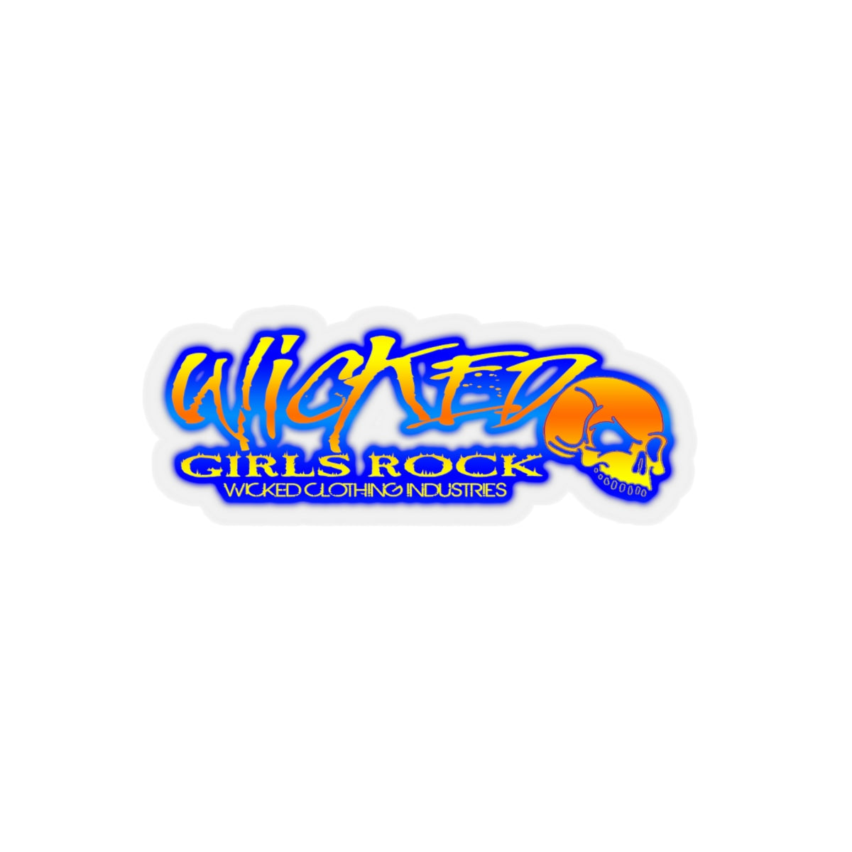 Kiss-Cut Stickers ( Sunset ) Wicked Girls Rock