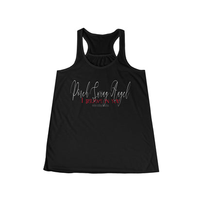 Porch Swing Angel E.L. Flowy Racerback Tank Top