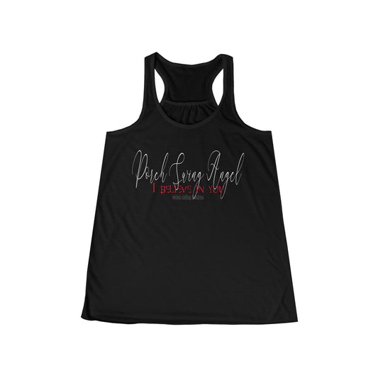 Porch Swing Angel E.L. Flowy Racerback Tank Top