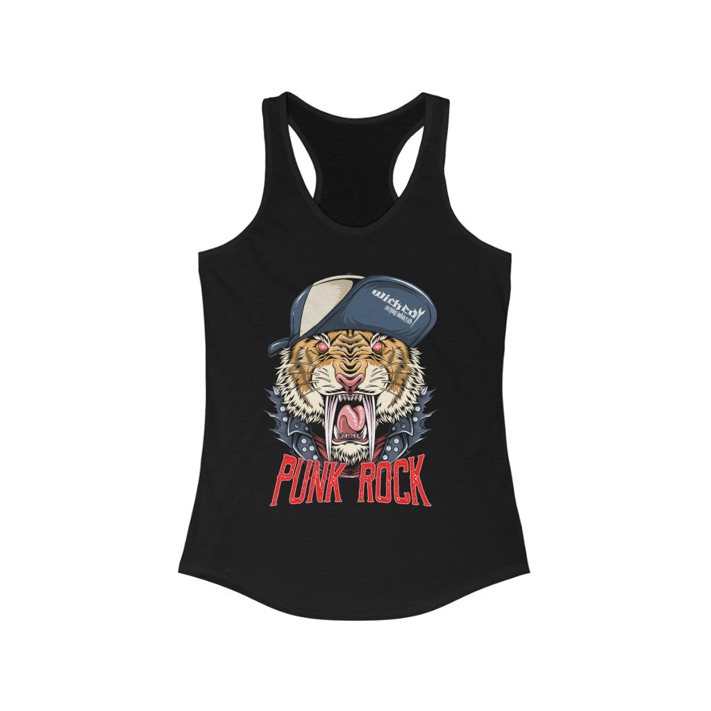 Punk Rock Tiger  Racerback Tank