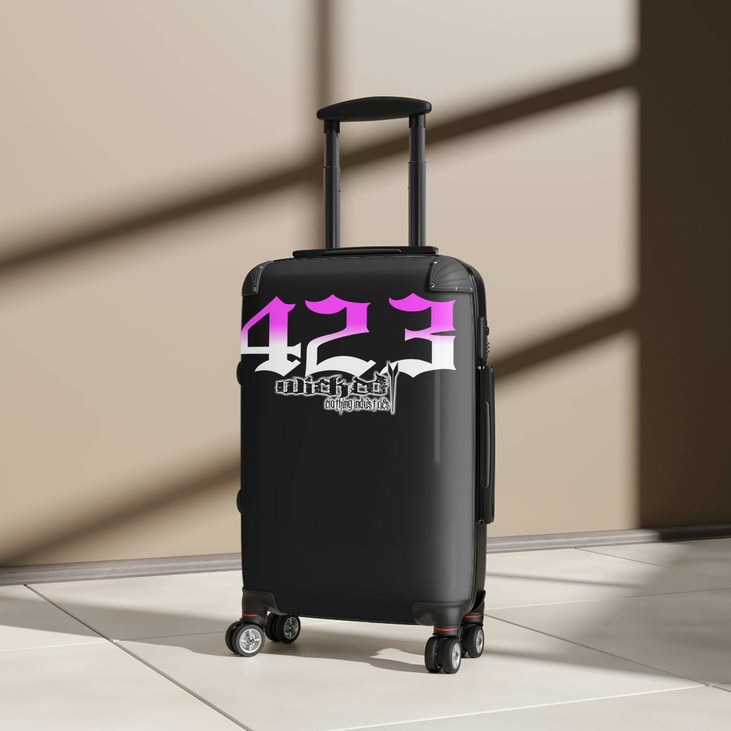 Wicked 423 Hot Pink /White Suitcases