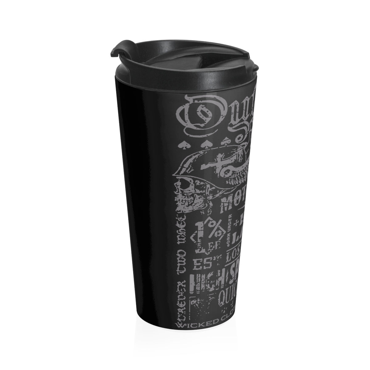 Outlaw Racing/ Grey/Stainless Steel Travel Mug