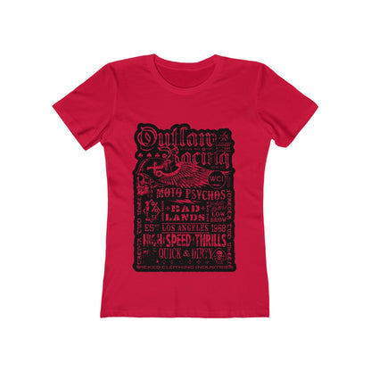 Outlaw Teal Racing Tee Shirt