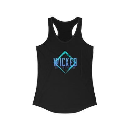 Faded Out Ocean/ Vintage Black /Racerback Tank Top