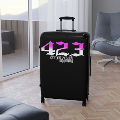 Wicked 423 Hot Pink /White Suitcases