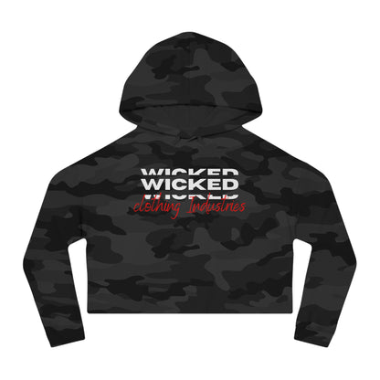 Wicked 3D / Women’s Cropped Hooded Sweatshirt