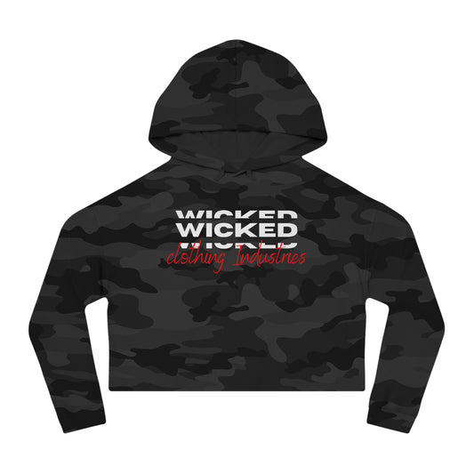 Wicked 3D / Women’s Cropped Hooded Sweatshirt