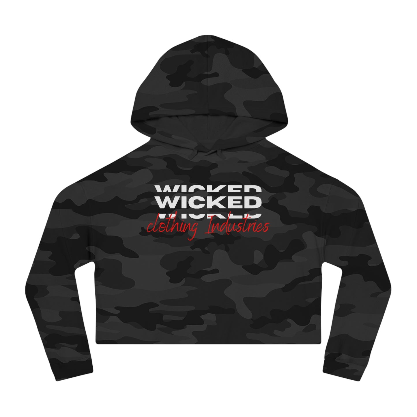 Wicked 3D / Women’s Cropped Hooded Sweatshirt