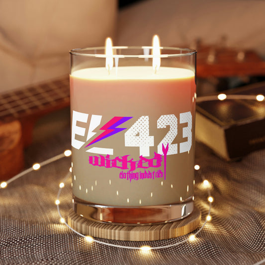 Shockwave EL423 on Glass /Scented Candle