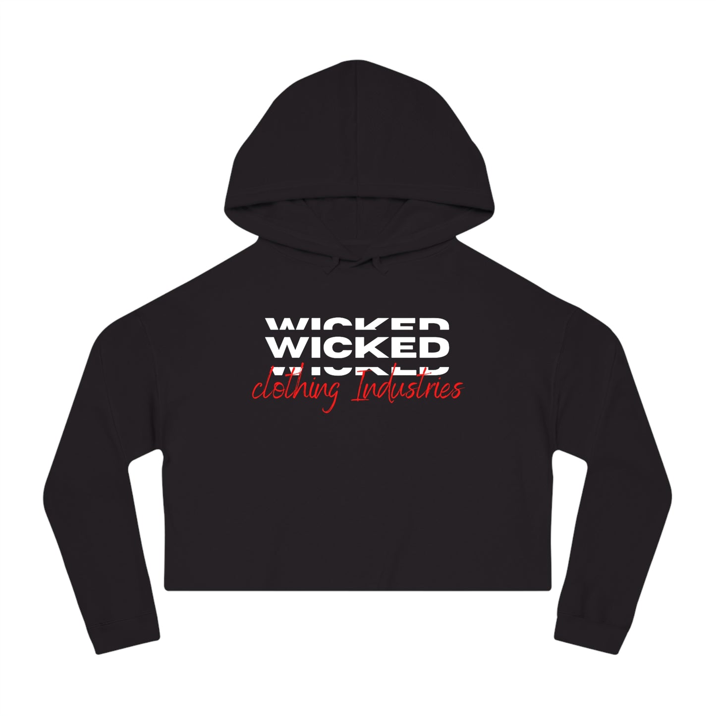 Wicked 3D / Women’s Cropped Hooded Sweatshirt