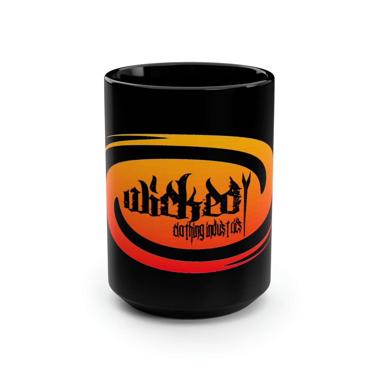 Hurricane Sunset/Black Mug, 15oz