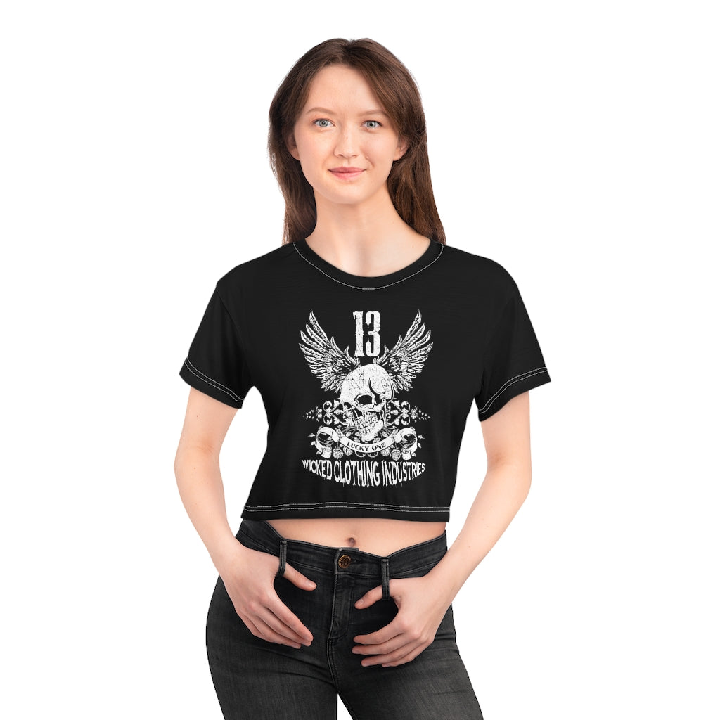 Lucky One Crop Top Tee Shirt