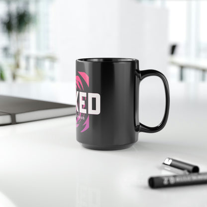 Seaside Serenity /Black Mug, 15oz