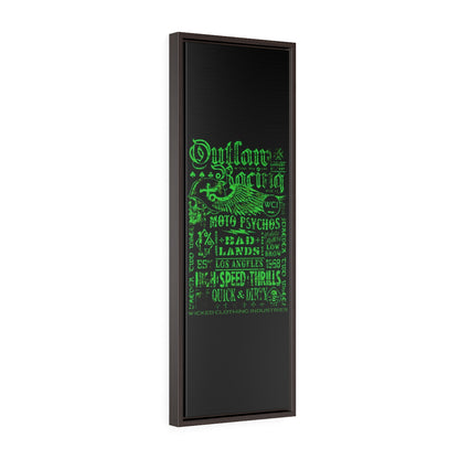 Outlaw Racing/Vertical Framed  Wrap Canvas
