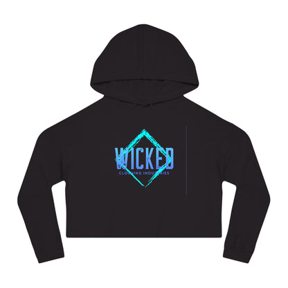 Faded Out Ocean/ Cropped Hoodie