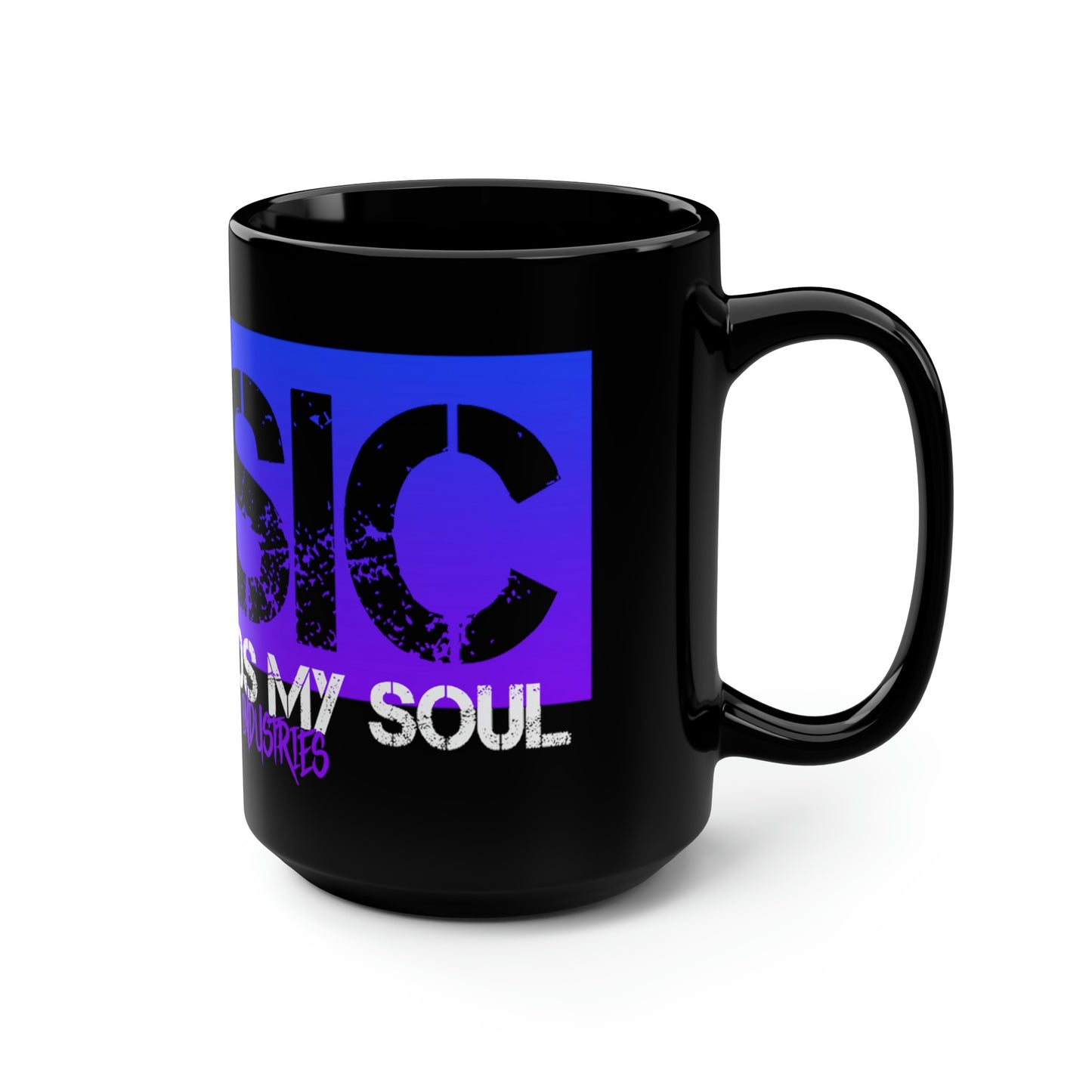 Music Passion Feeds My Soul Ocean/Black Mug
