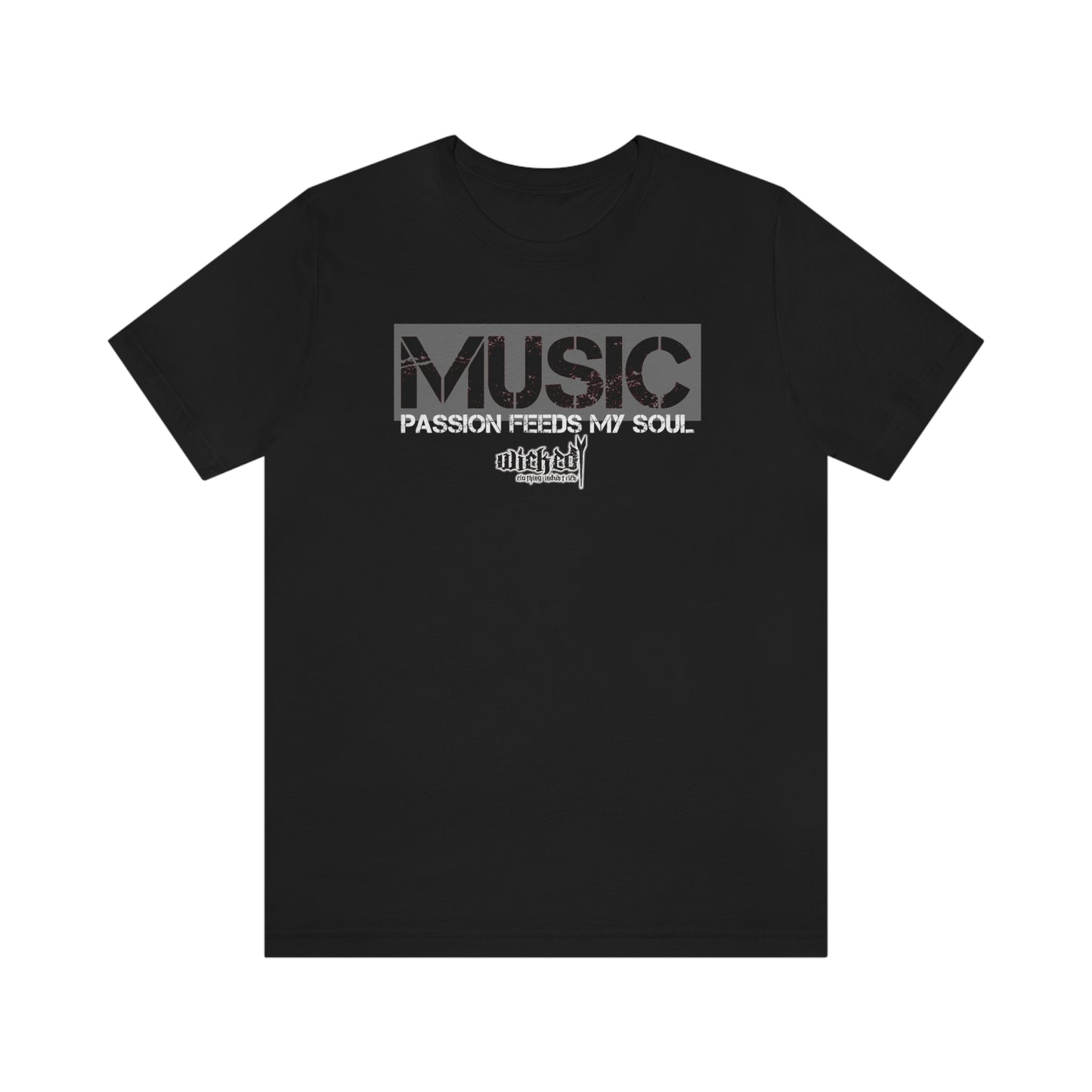 MUSIC / Passion Feeds The Soul /Gray/ Short Sleeve Tee