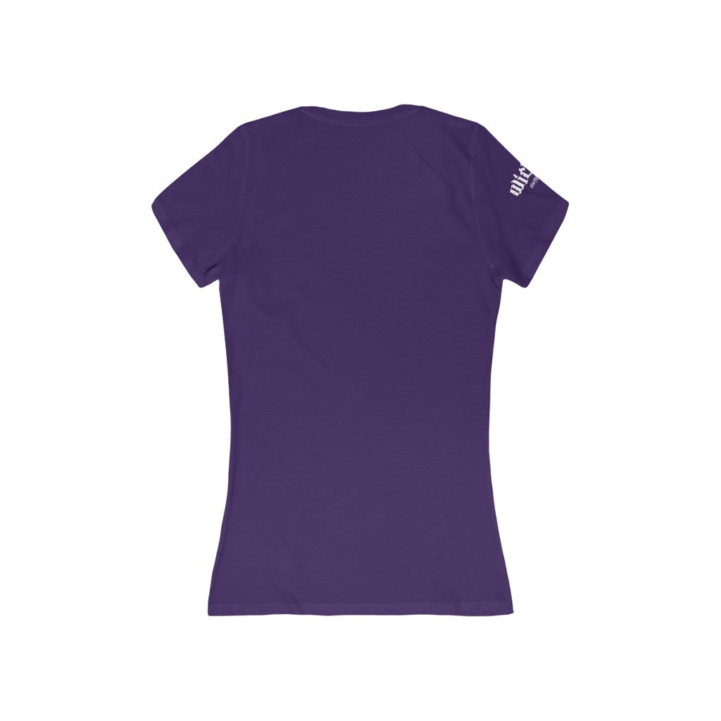 Rock and Roll /Women's  Short Sleeve Deep V-Neck Tee Shirt