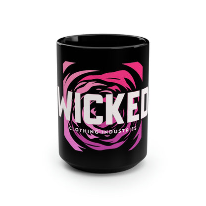 Seaside Serenity /Black Mug, 15oz