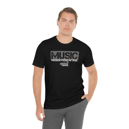 MUSIC / Passion Feeds The Soul /Gray/ Short Sleeve Tee