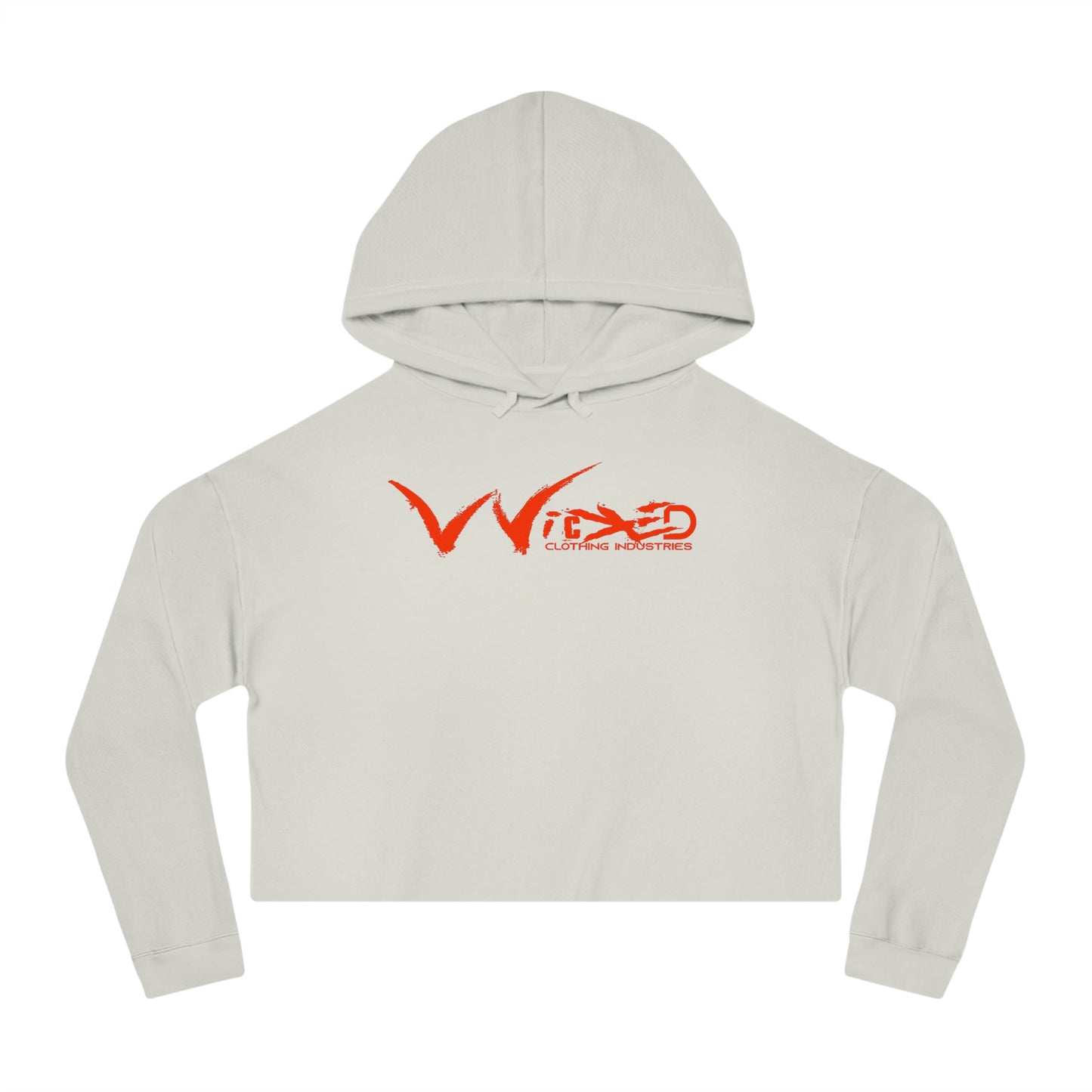 Chaos Cropped Hooded Sweatshirt