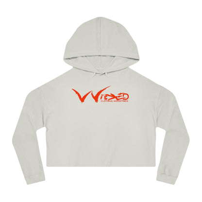Chaos Cropped Hooded Sweatshirt