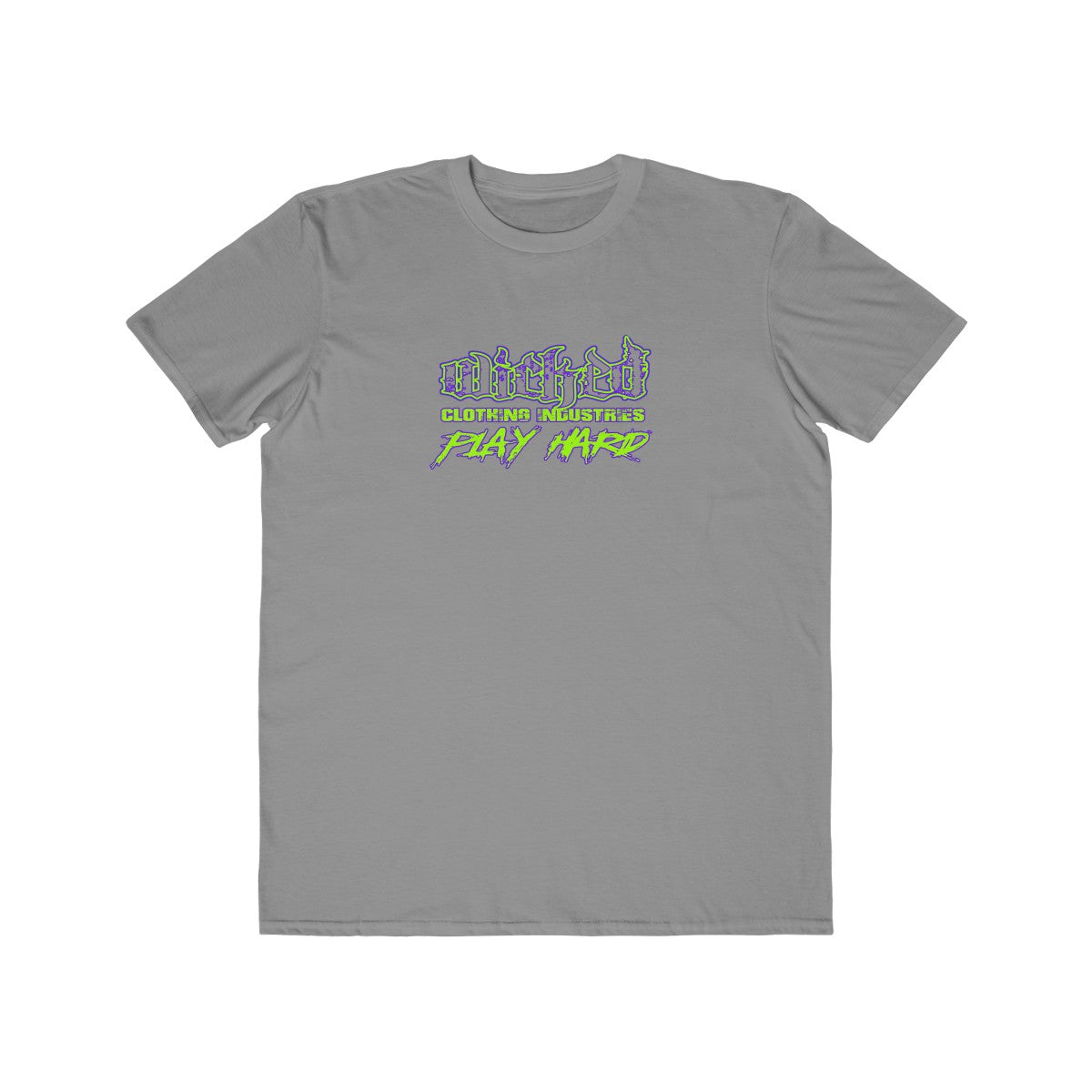 Play Hard/Neon Green, Purple/ Tee Shirt