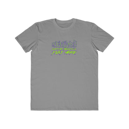 Play Hard/Neon Green, Purple/ Tee Shirt