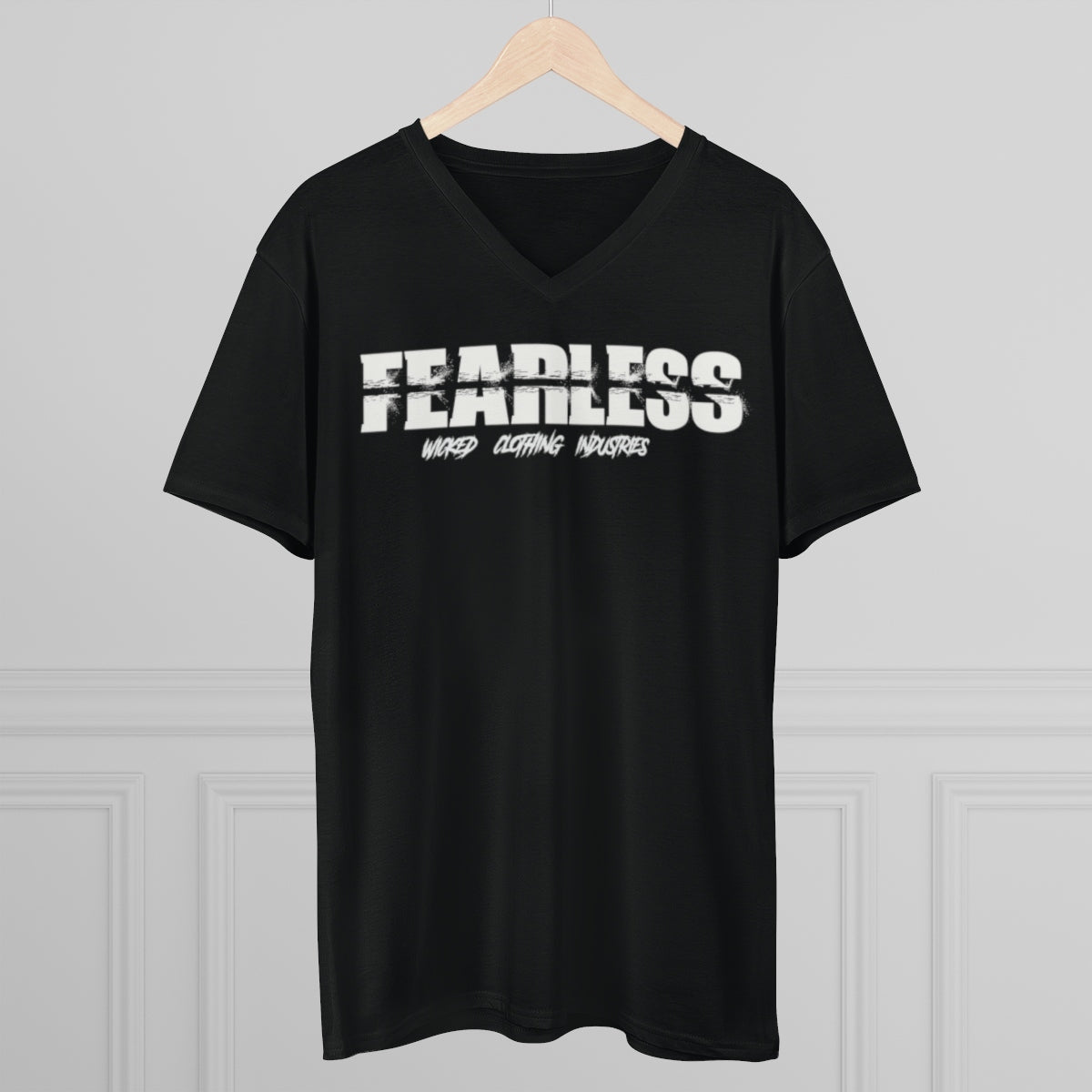 Fearless III/ White/ V-Neck Tee