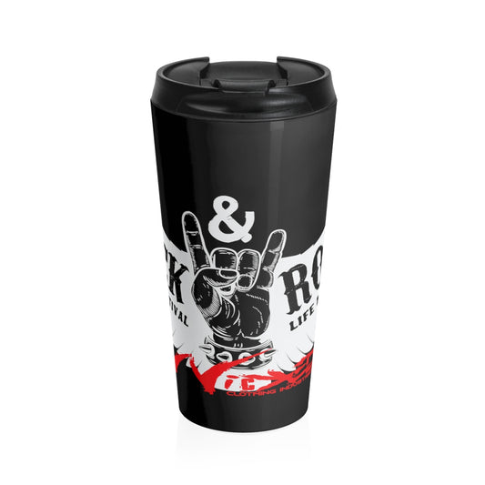 Rock & Roll/Stainless Steel Travel Mug