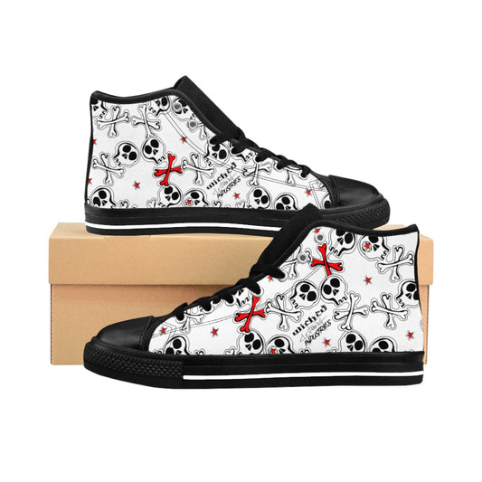 Men's Cartoon Skulls High-top Sneakers
