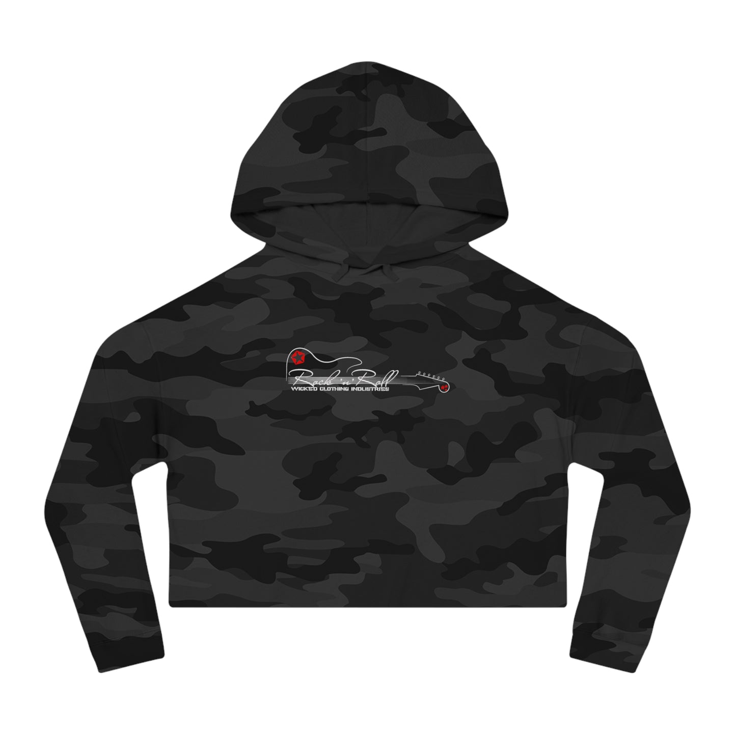 Rock N Roll/ Cropped Hoodie