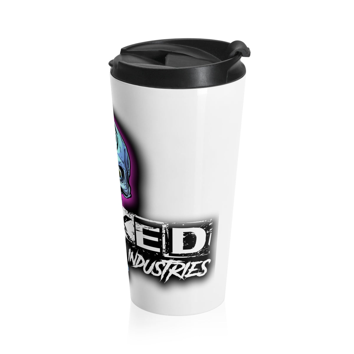 Stay Wild 1/ White/Stainless Steel Travel Mug