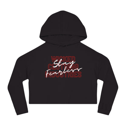 Stay Fearless Cropped Hooded Sweatshirt