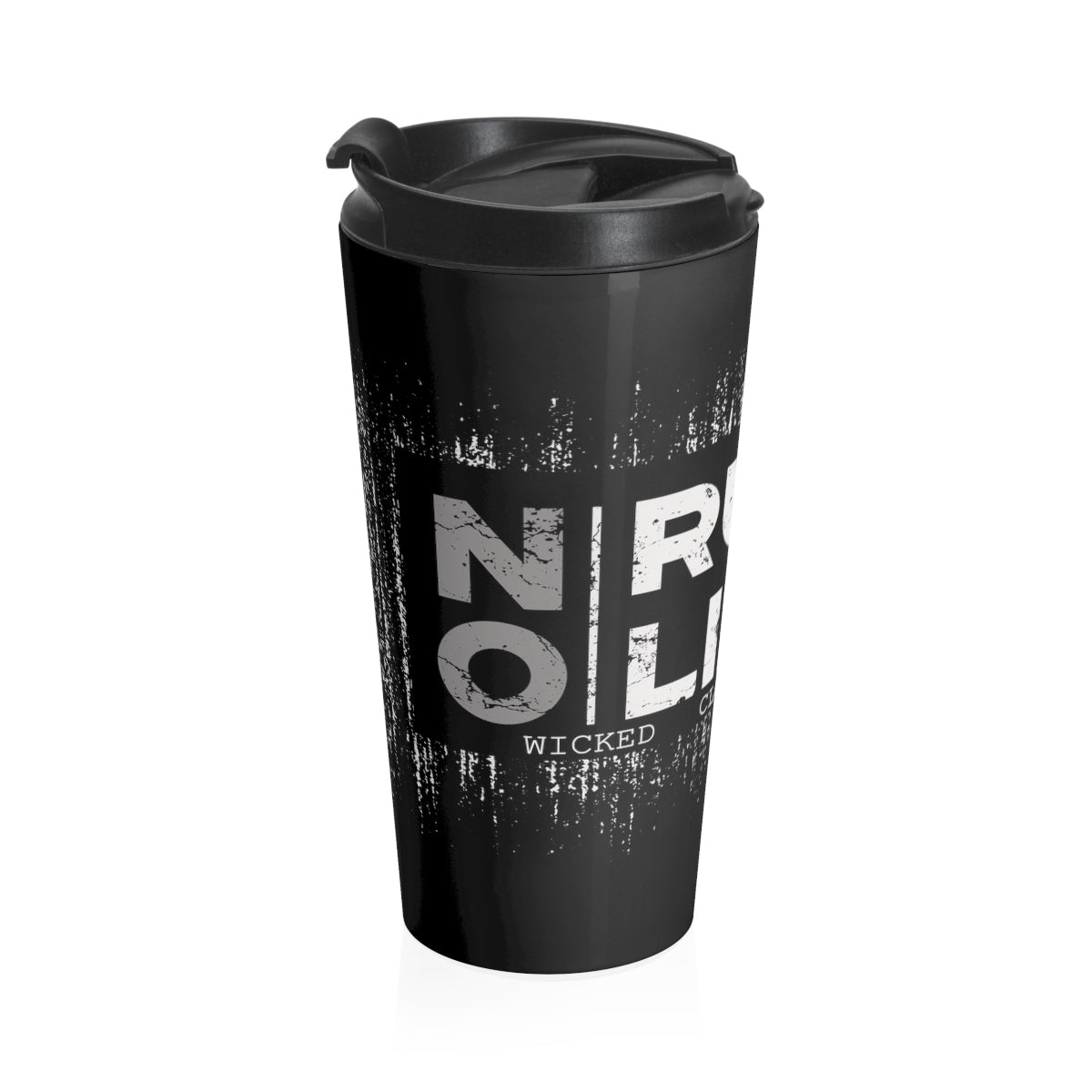 No Rules/ Limits/Gray/ Black/ Stainless Steel Travel Mug