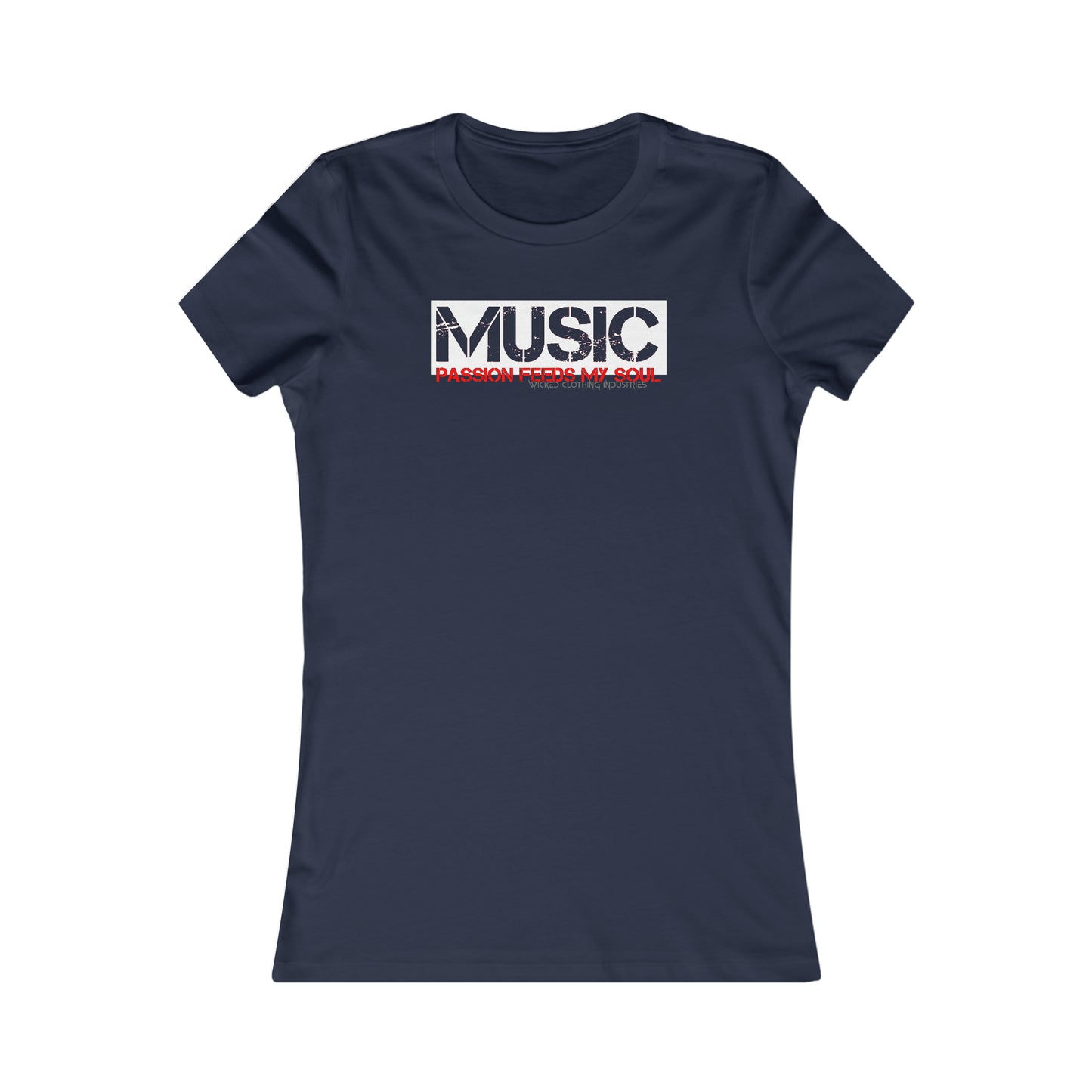 Music Passion Feeds The Soul Women's  Tee
