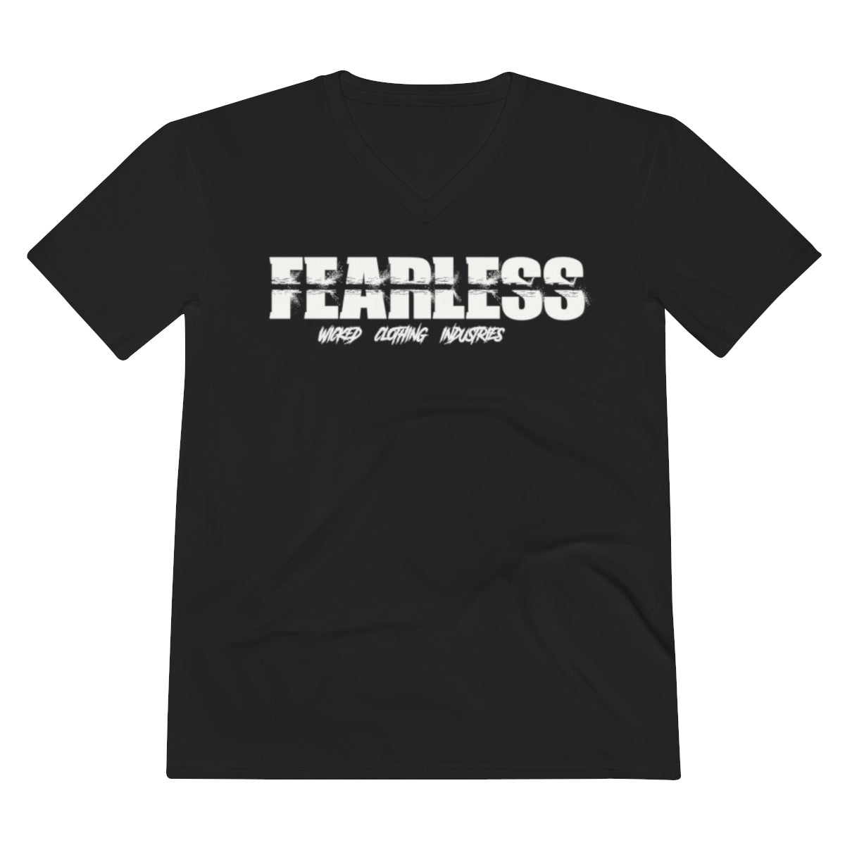 Fearless III/ White/ V-Neck Tee