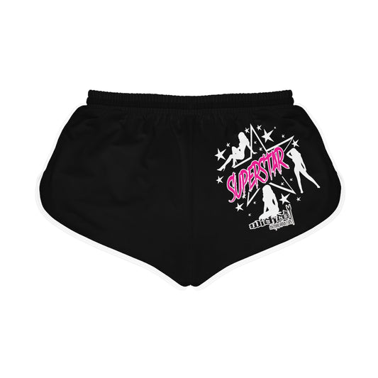 SuperStar/ Relaxed fit Shorts/ Black/ Print on Backside